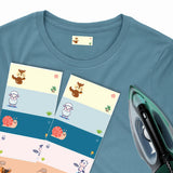 Iron-on labels for backpacks