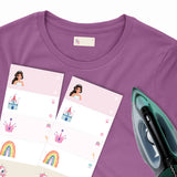 Machine-washable iron-on labels