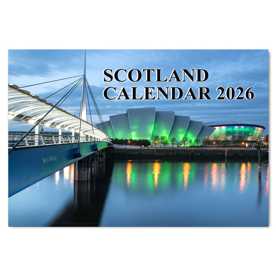 Scotland Calendar 2026 with scenic landscapes