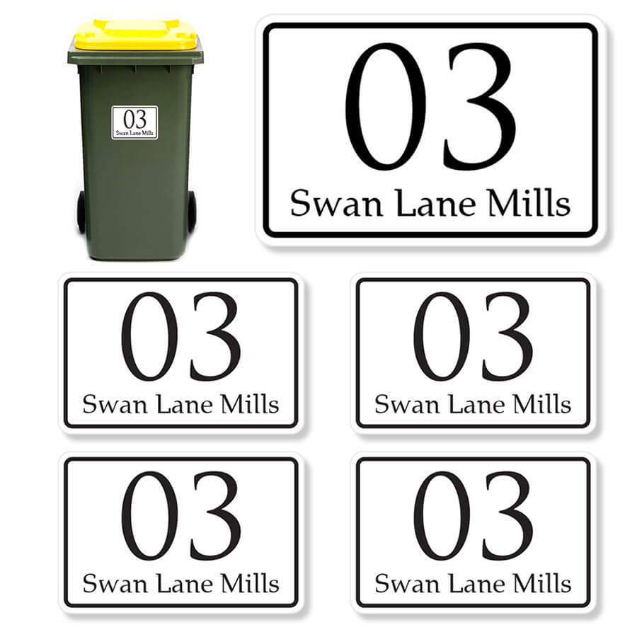 Personalized Wheelie Bin Stickers