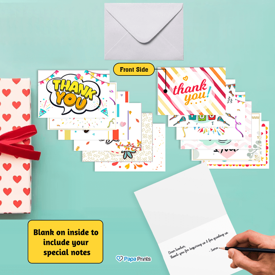 Simplicity in Gratitude: Minimalist Thank You Card Collection