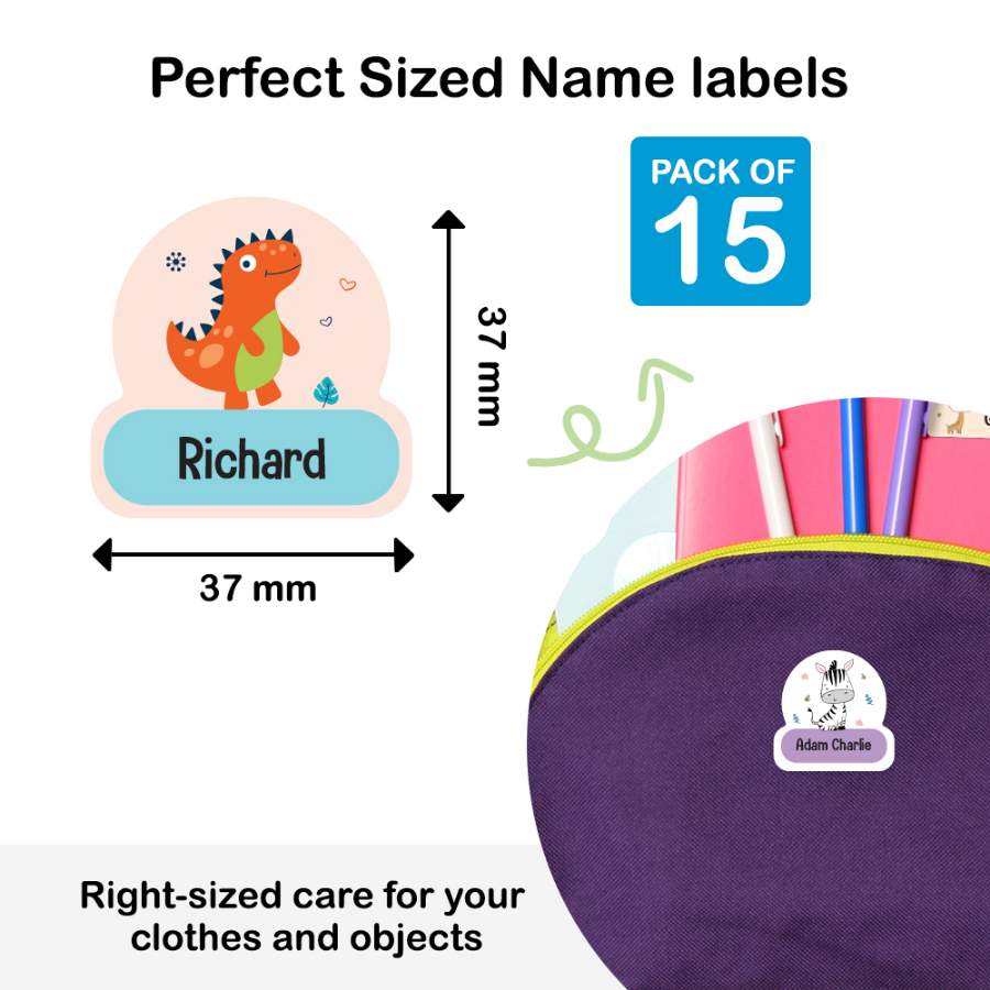 Durable Kids Name Labels for School Uniforms & Everyday Use