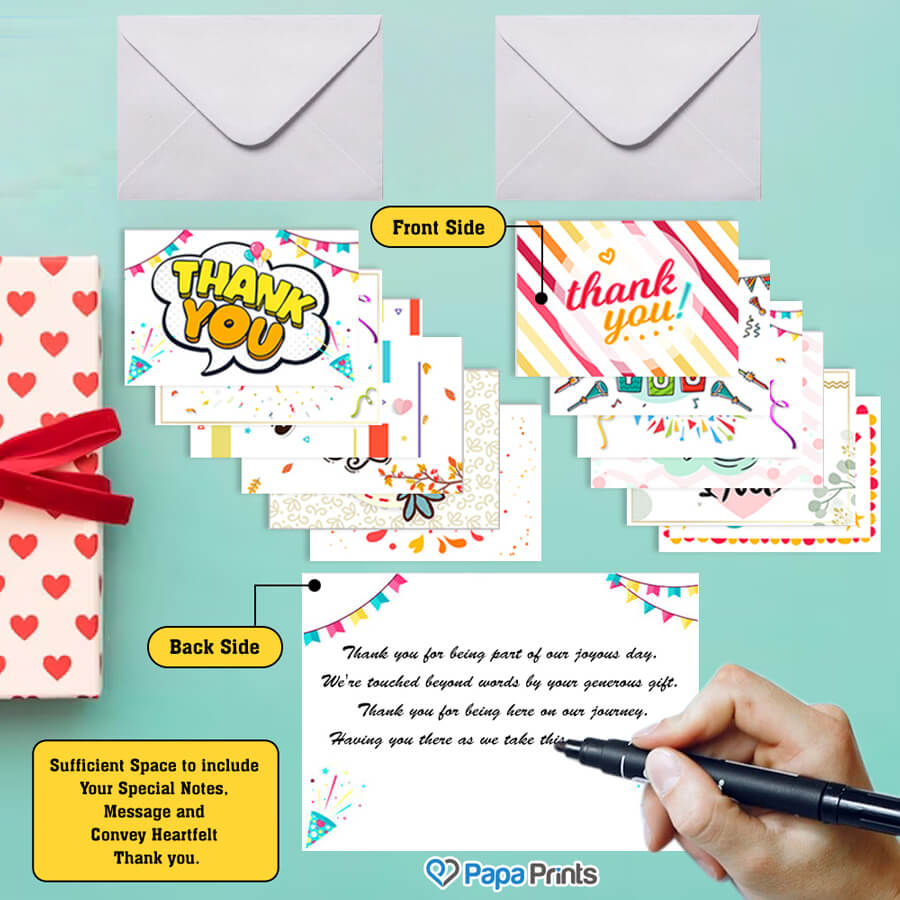 Elegant Thank You Postcards