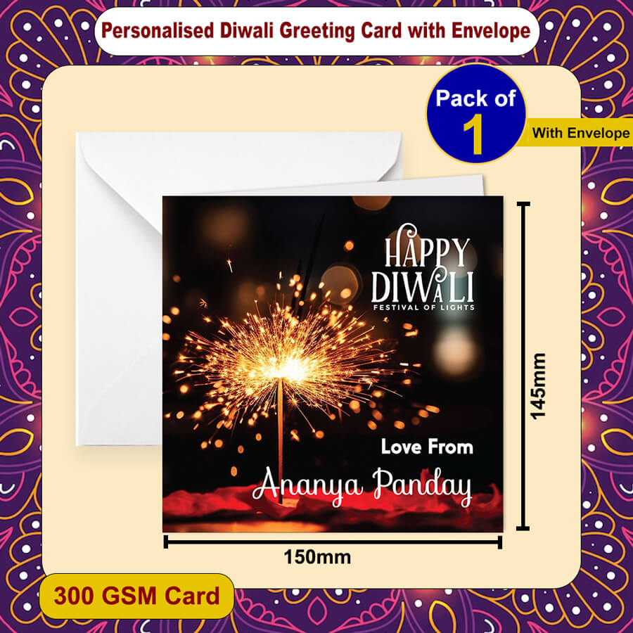 Personalised Diwali Festival of Lights Card