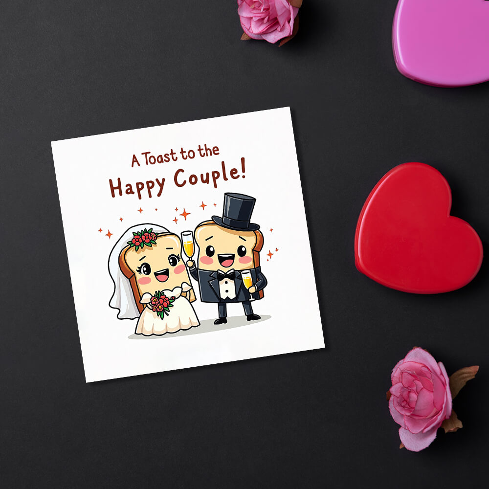 Wedding card for Mrs & Mrs