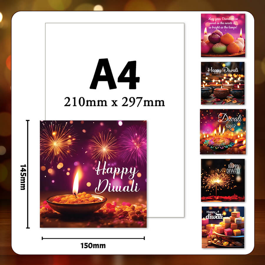Diwali festival cards