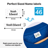 Stick On Clothing Label – Designer Standard