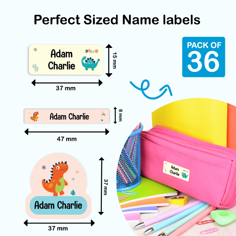 Durable kids clothing labels