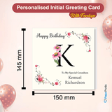 Personalised Initial Birthday Card