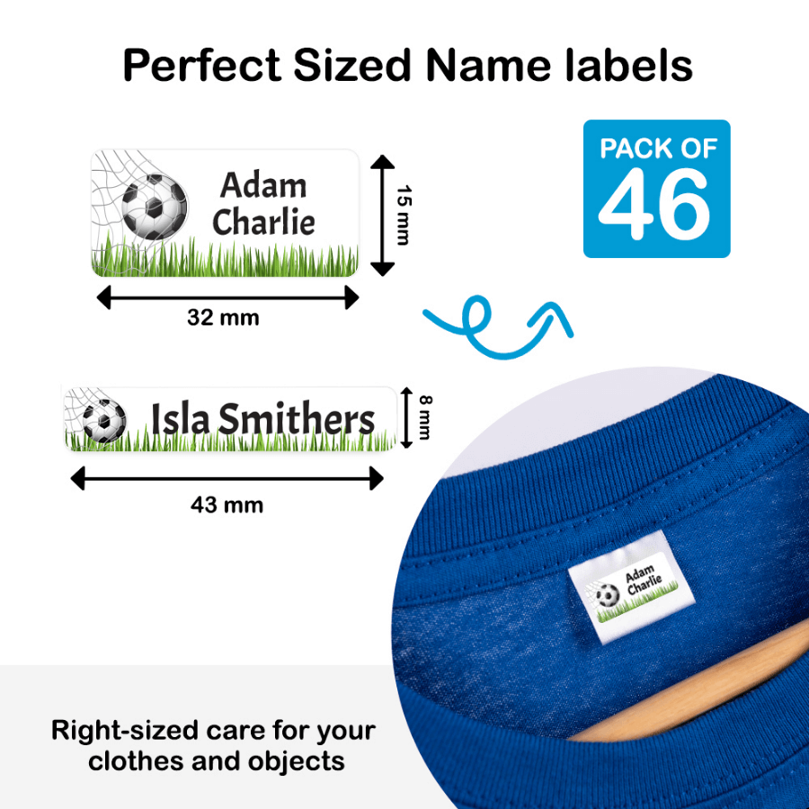 Stick On Clothing Label – Designer Standard