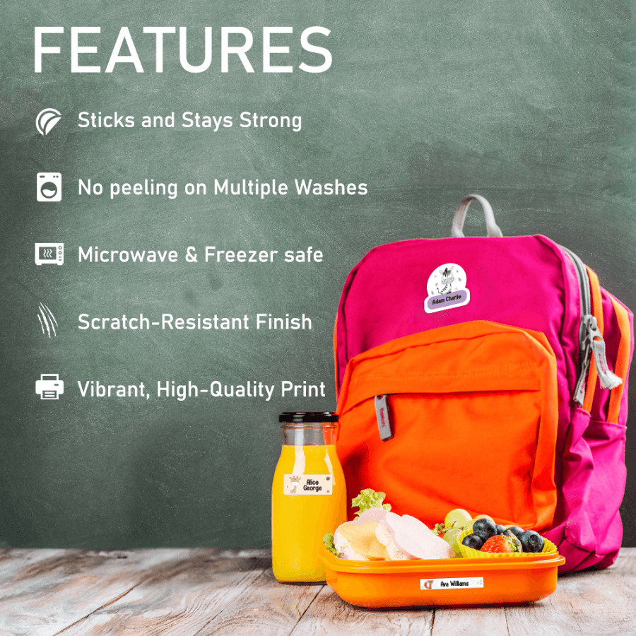 Small, medium, and large clothing labels