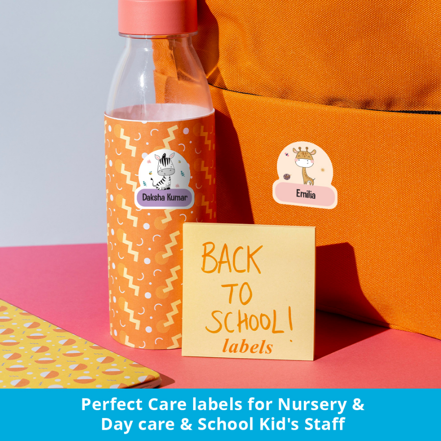 Quick-Apply Name Labels for Clothes, Shoes & Water Bottles