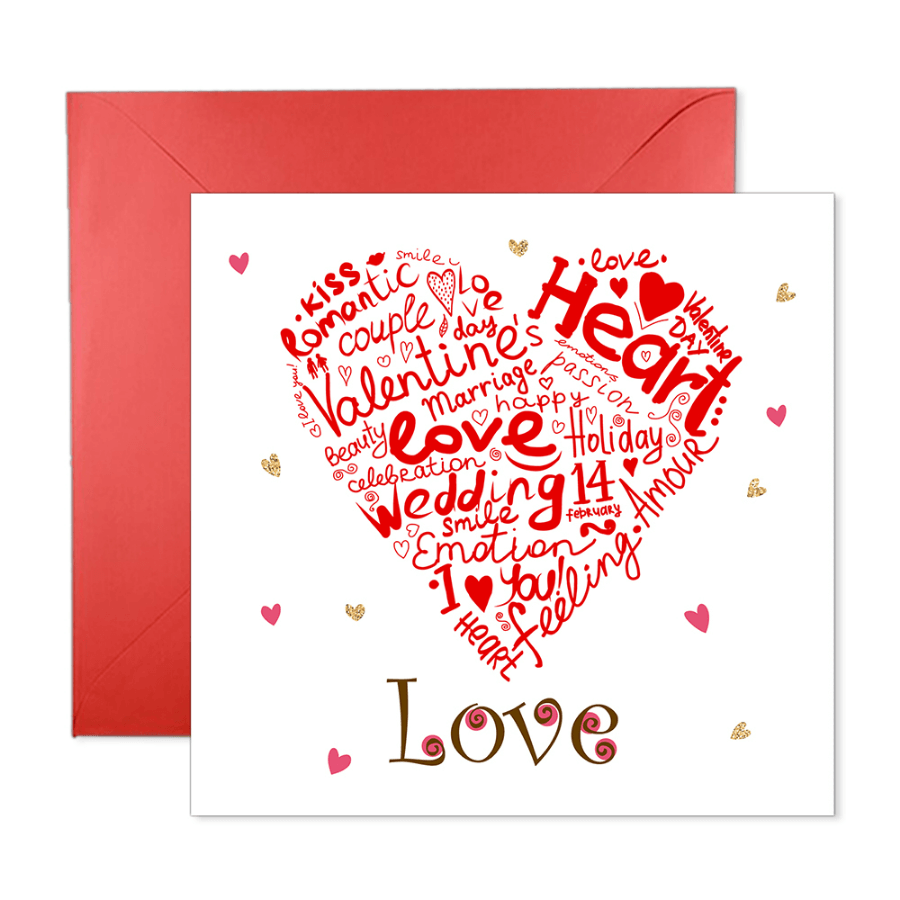 Valentine’s Day card 145x150mm