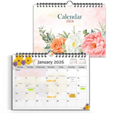 floral wall calendar 2026