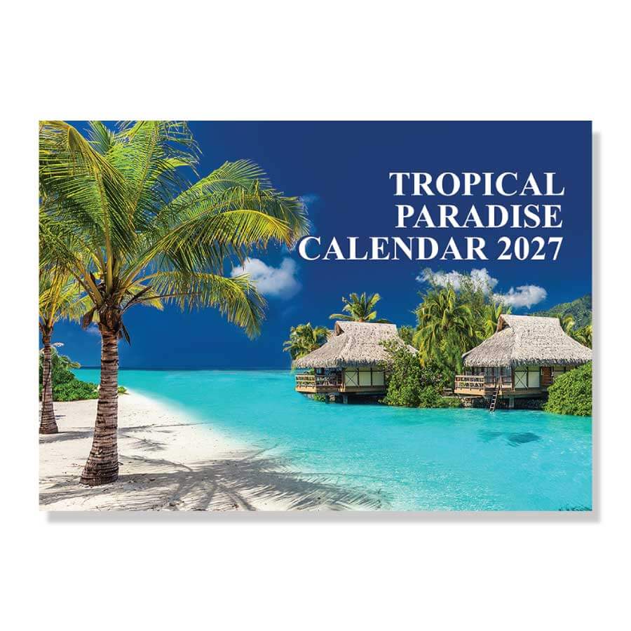 2027 tropical paradise calendar UK
