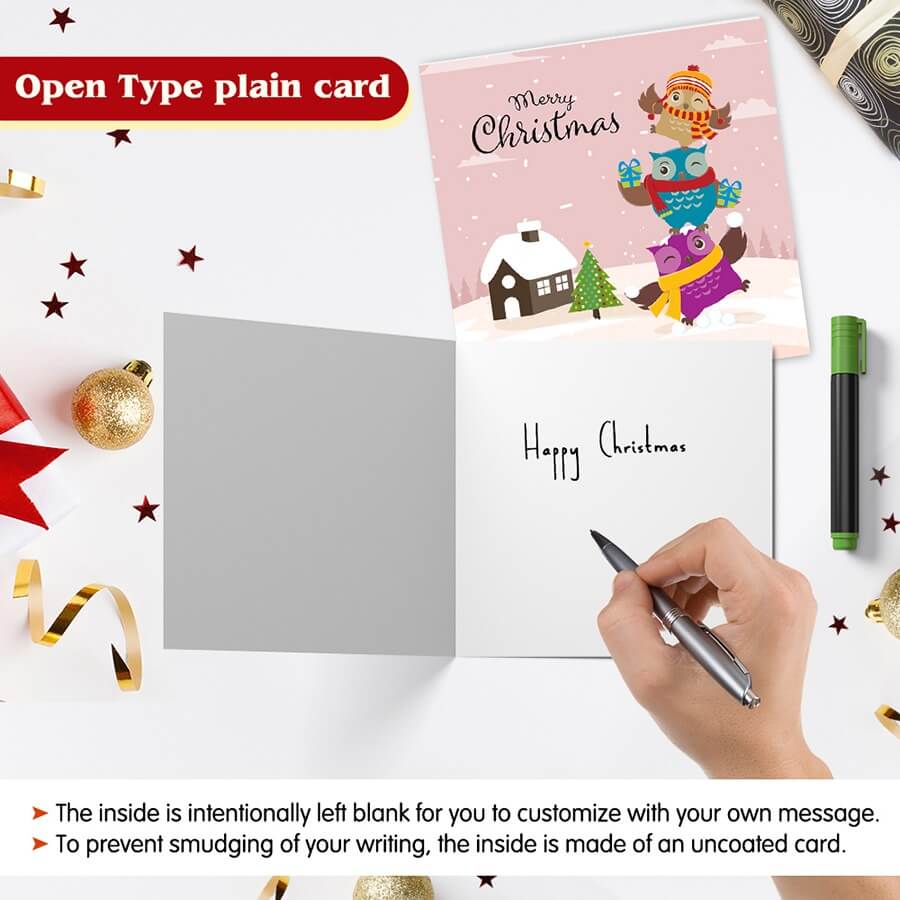 Owl Christmas Card