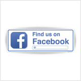 Find Us On Facebook Sticker
