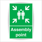 Fire Assembly Point Vinyl Sticker