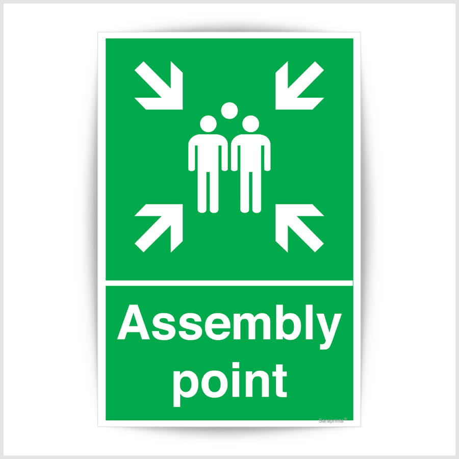 Fire Assembly Point Vinyl Sticker