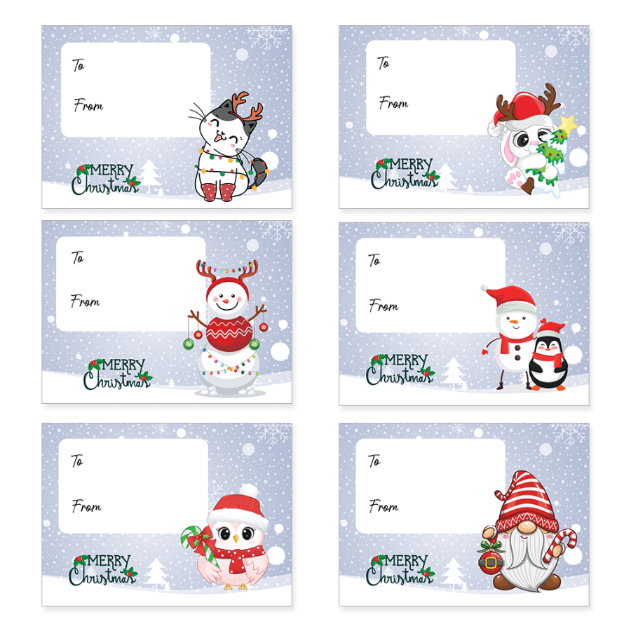 Xmas present labels
