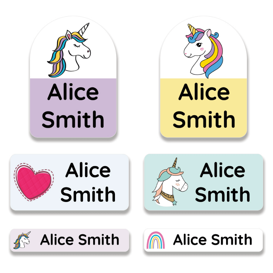 Stick On Clothing Label - Multi-Size Premium Pack