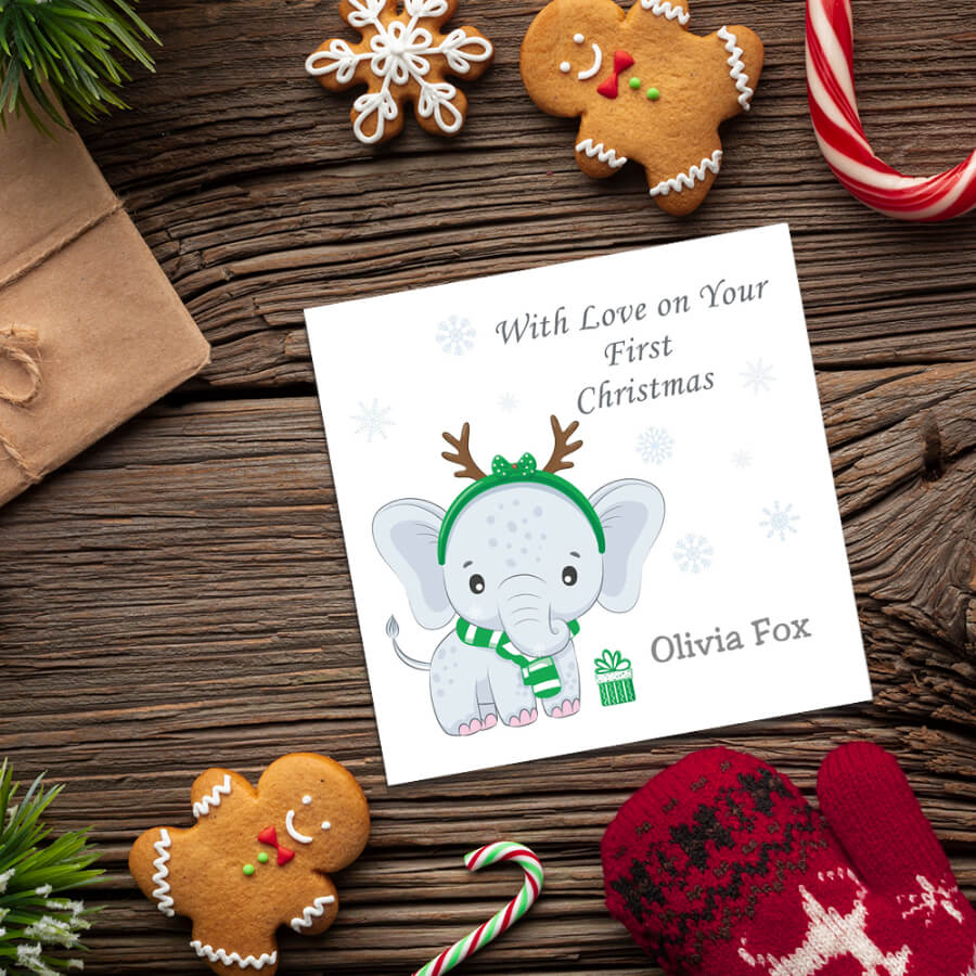 xmas cards personalized
