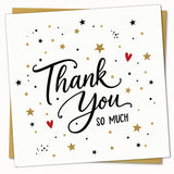 Thank You So Much Card with Envelope Elegant Design