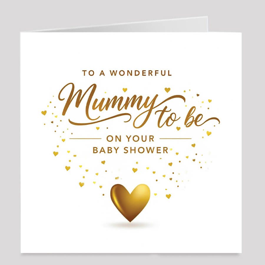 Mummy to be baby shower greeting card