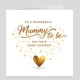 Mummy to be baby shower greeting card