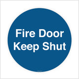 Fire Door Keep Shut Sign Sticker