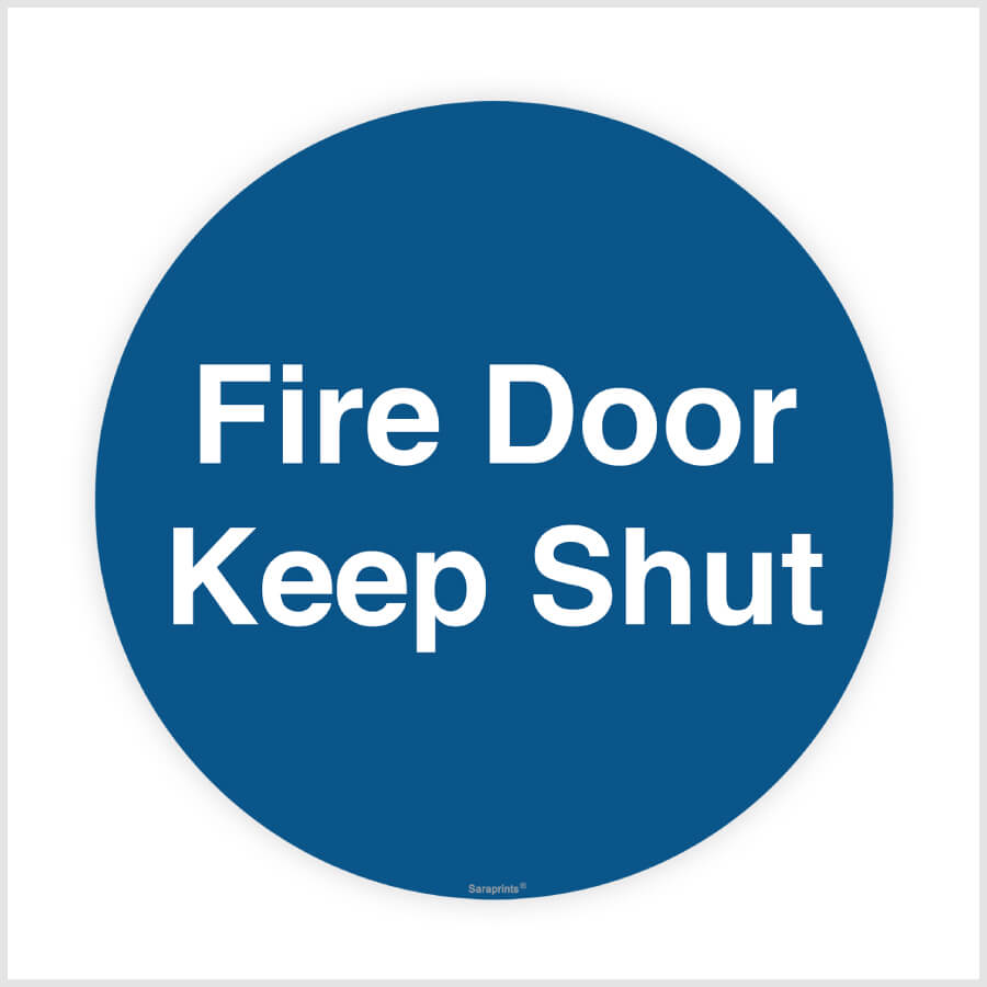Fire Door Keep Shut Sign Sticker