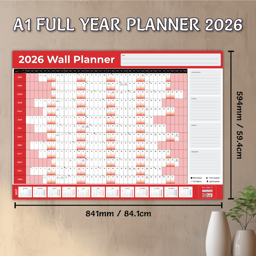 Large A1 Size for Home, Office, or Classroom