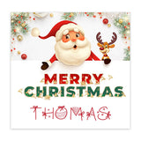 merry christmas personalised card