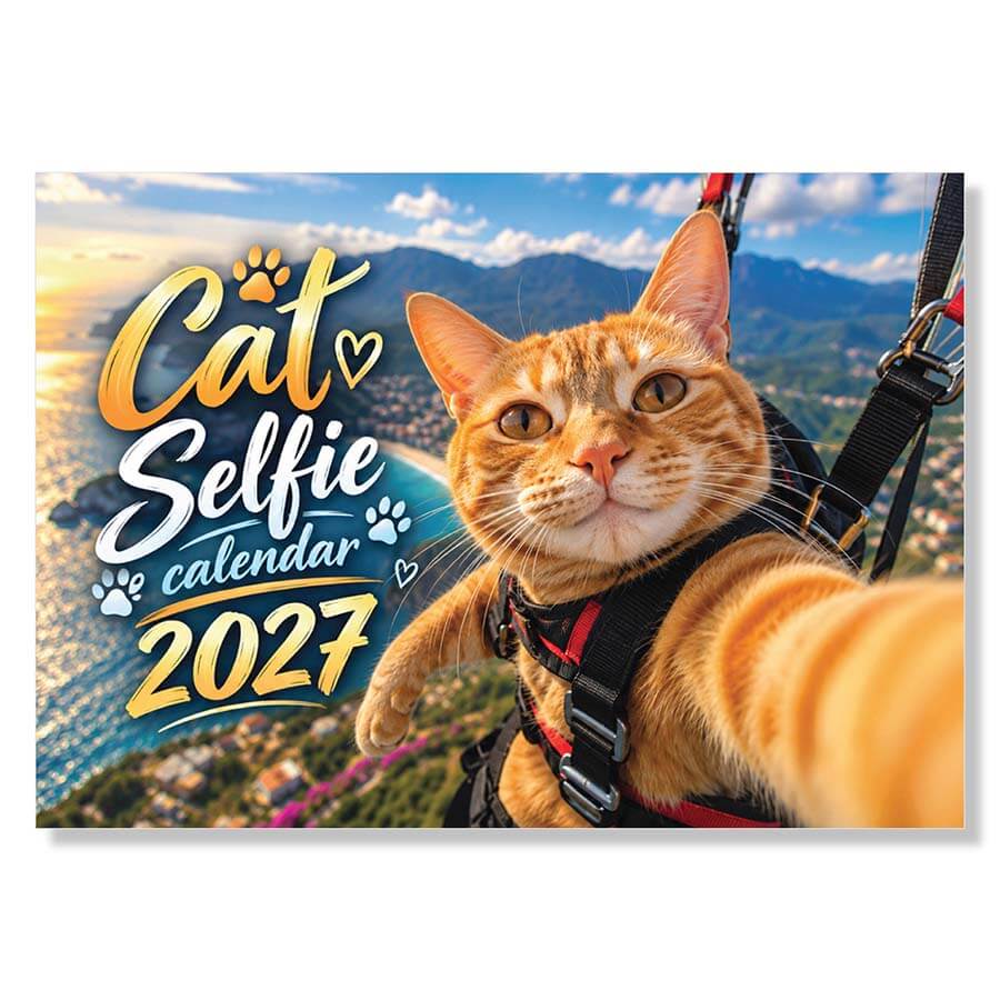 Cat Selfie calendar 2027