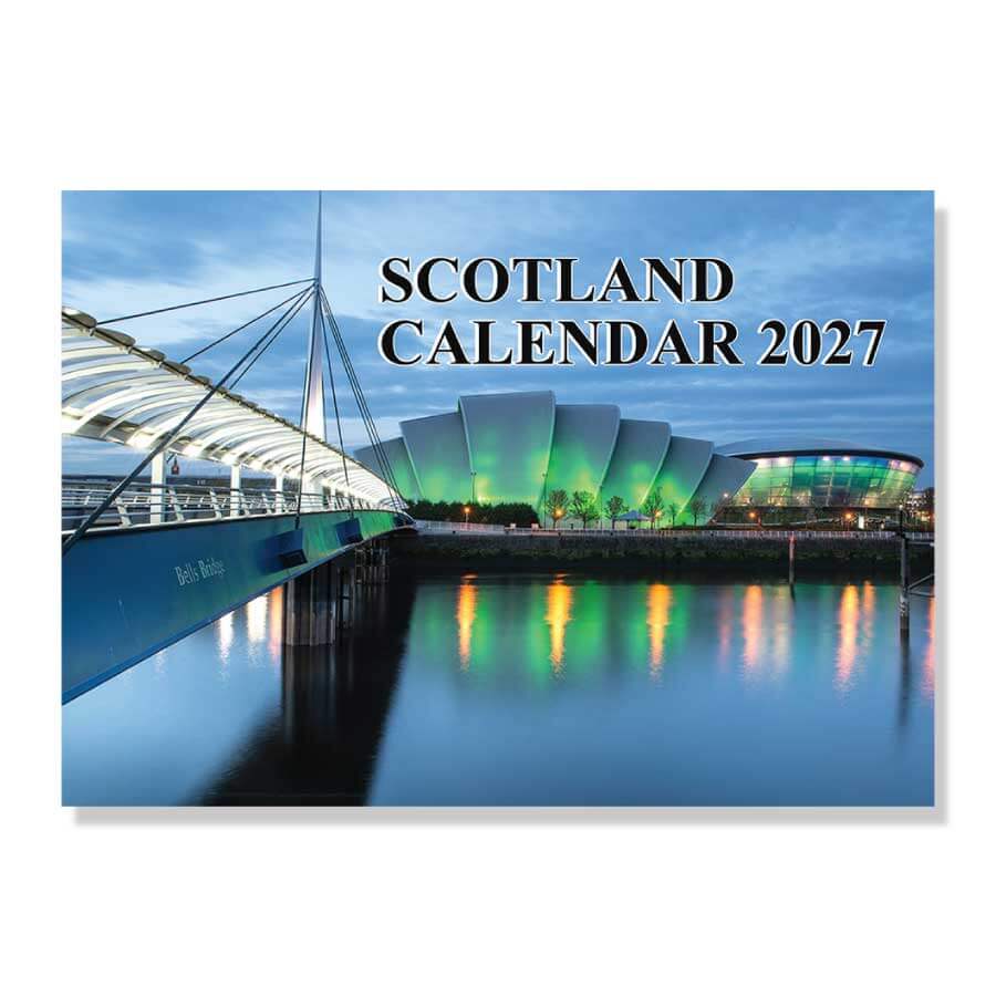 Scotland Calendar 2027 with scenic landscapes