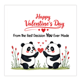 Fun Panda-Themed Valentine’s Day Card