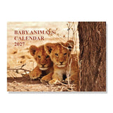 Baby animals wall calendar 2027