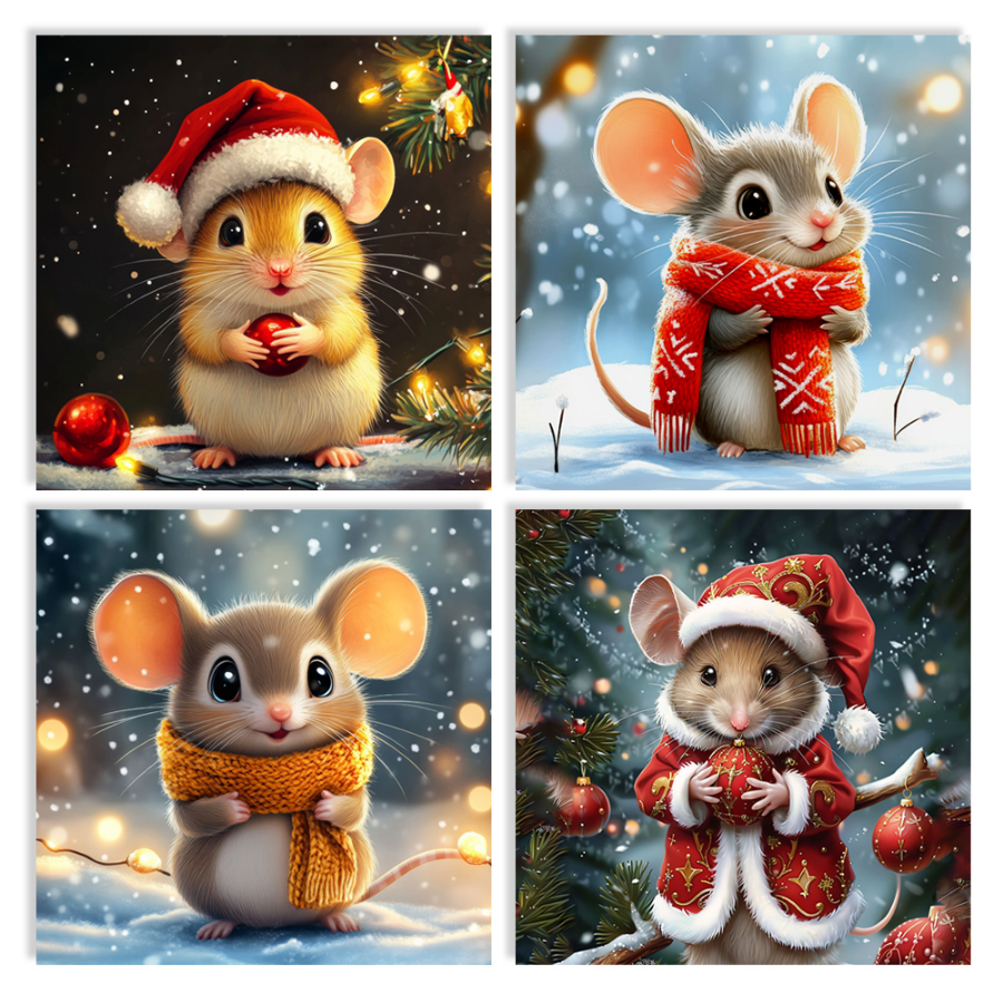 Rat Christmas Cards