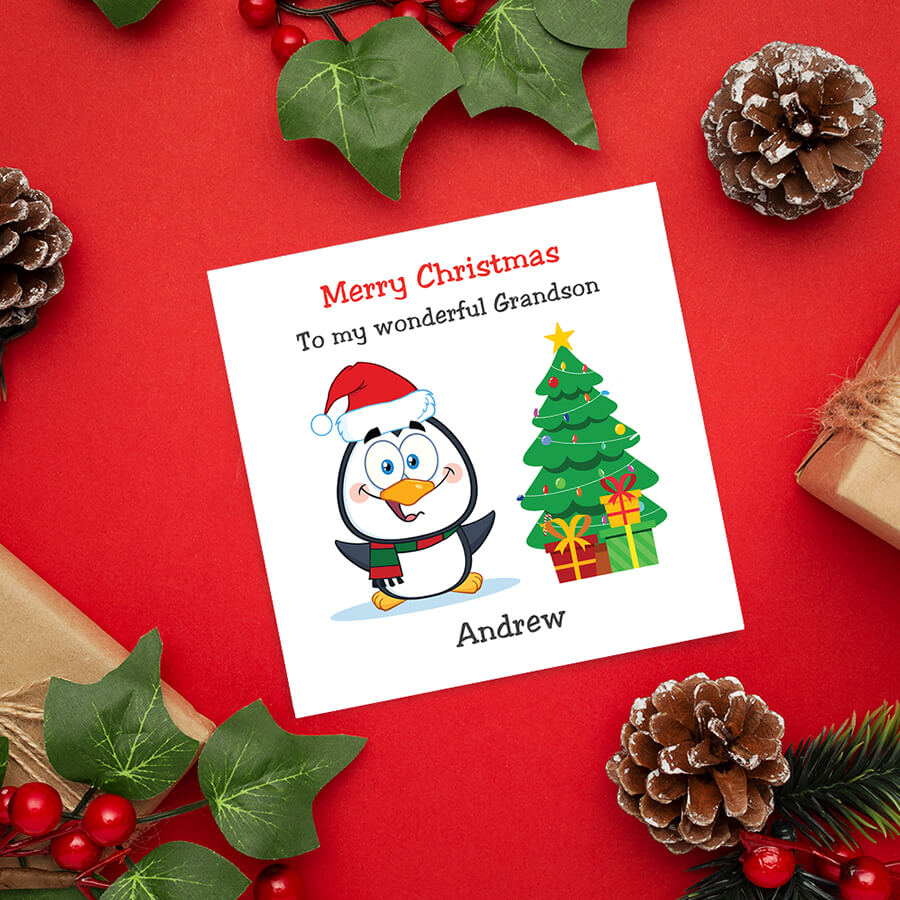 christmas cards for grandson
