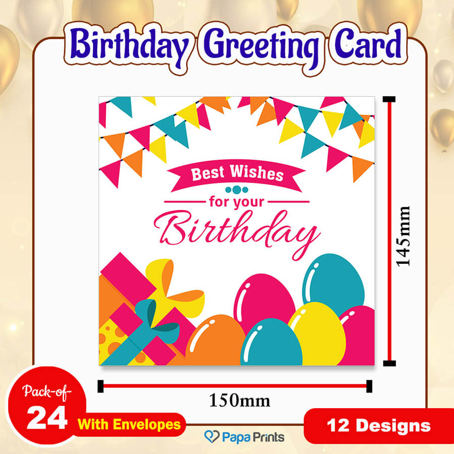 Birthday Celebration-Themed Greeting Cards