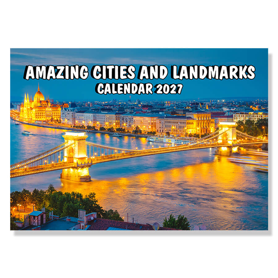 2027 World Cities Calendar - 12 Months - A3