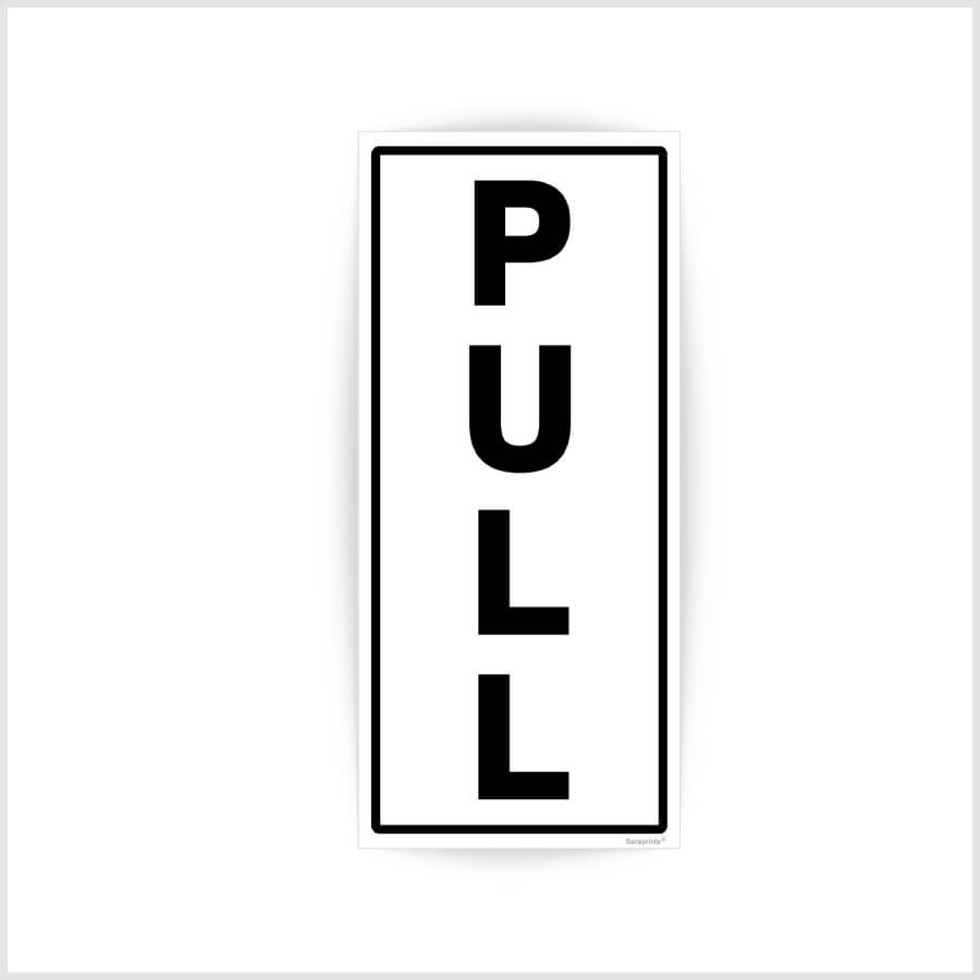 Pull Sign sticker