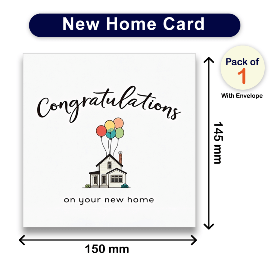 New Home Card - Baloon Theme