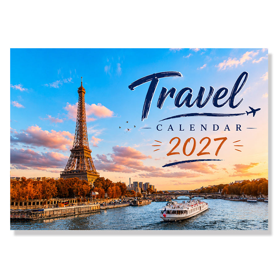 Travel calendar 2027 - Eiffel Tower