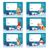 Festive gift labels for Christmas presents