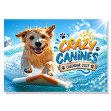 Crazy Canines Calendar 2027 A3 Dog Wall Calendar