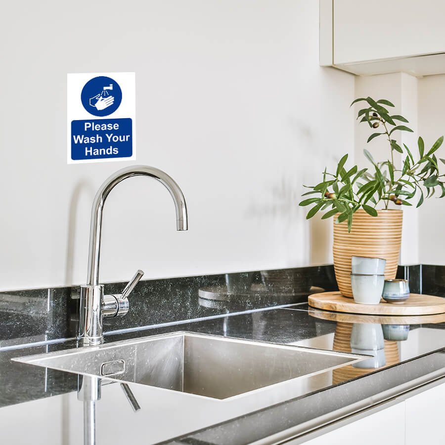 hand wash only sign