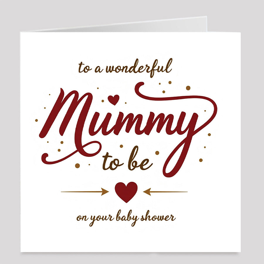 Baby shower card for mum