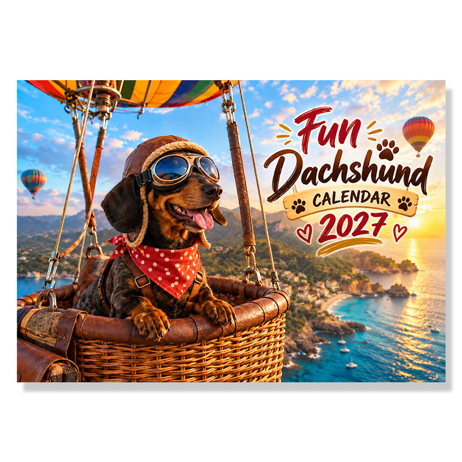 FUN DACHSHUNDS CALENDAR 2026