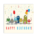 Funny Monster Birthday Card for Kids